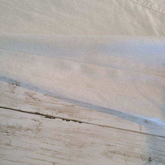 Roxy Oceanside White Flax Linen Blend Drawstring Pants Beach NEW Large Casual - Picture 8 of 12